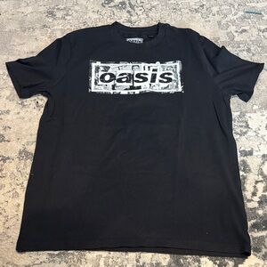 Oasis Live 25 Tour T-Shirt Box Logo UK Design With Tour Dates 2025